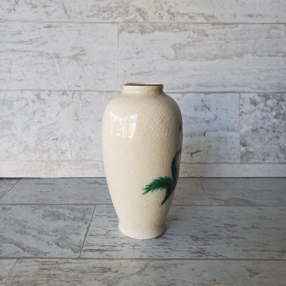 Homco Vintage Crackle Japanese Vase - Picture 5 of 7